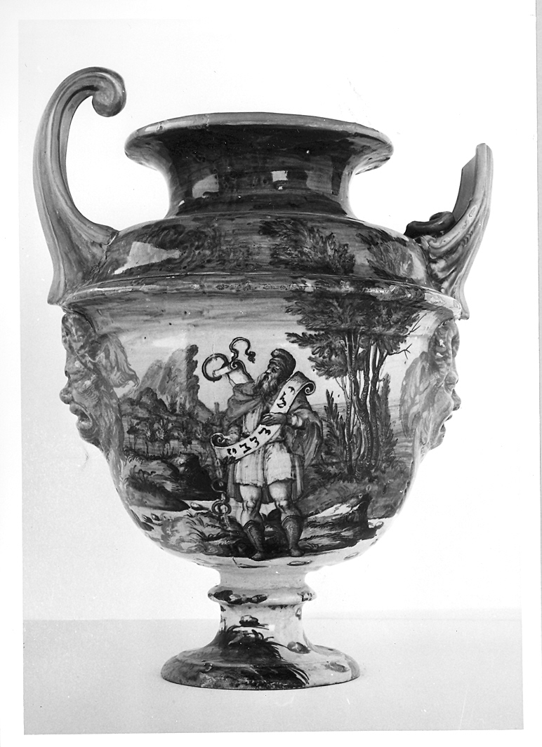 Ezechiele (vaso da farmacia) di Fontana Orazio (bottega) (seconda metà sec. XVI)