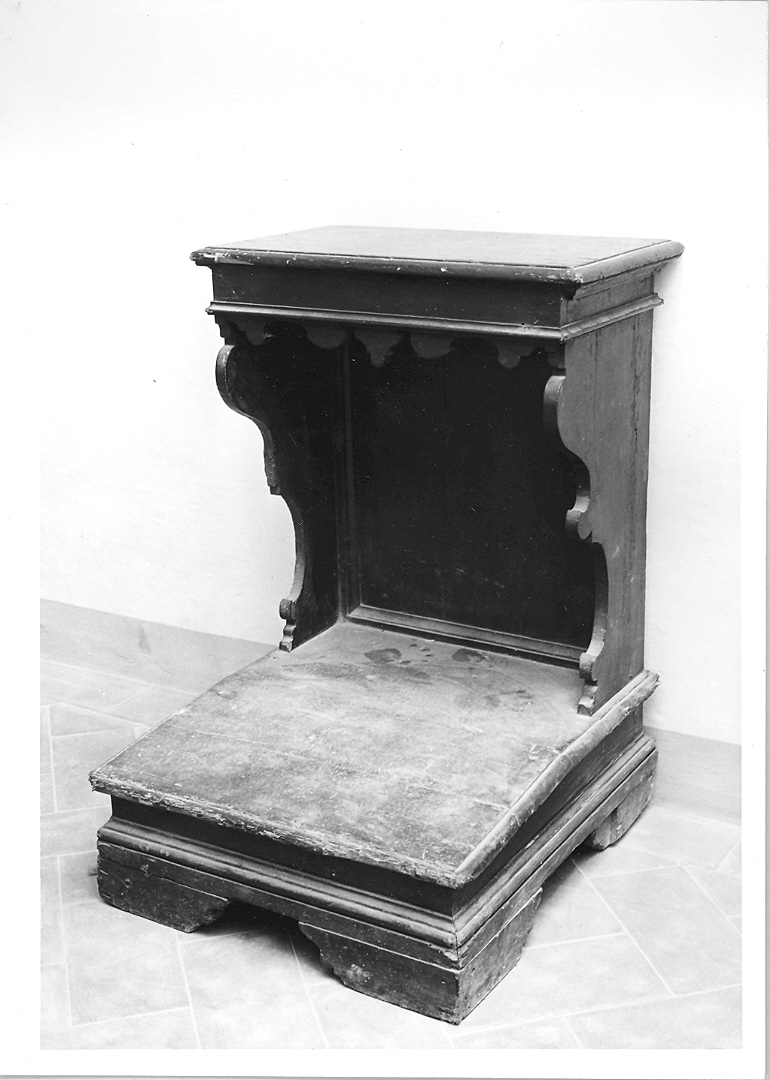 inginocchiatoio - bottega marchigiana (sec. XVIII)