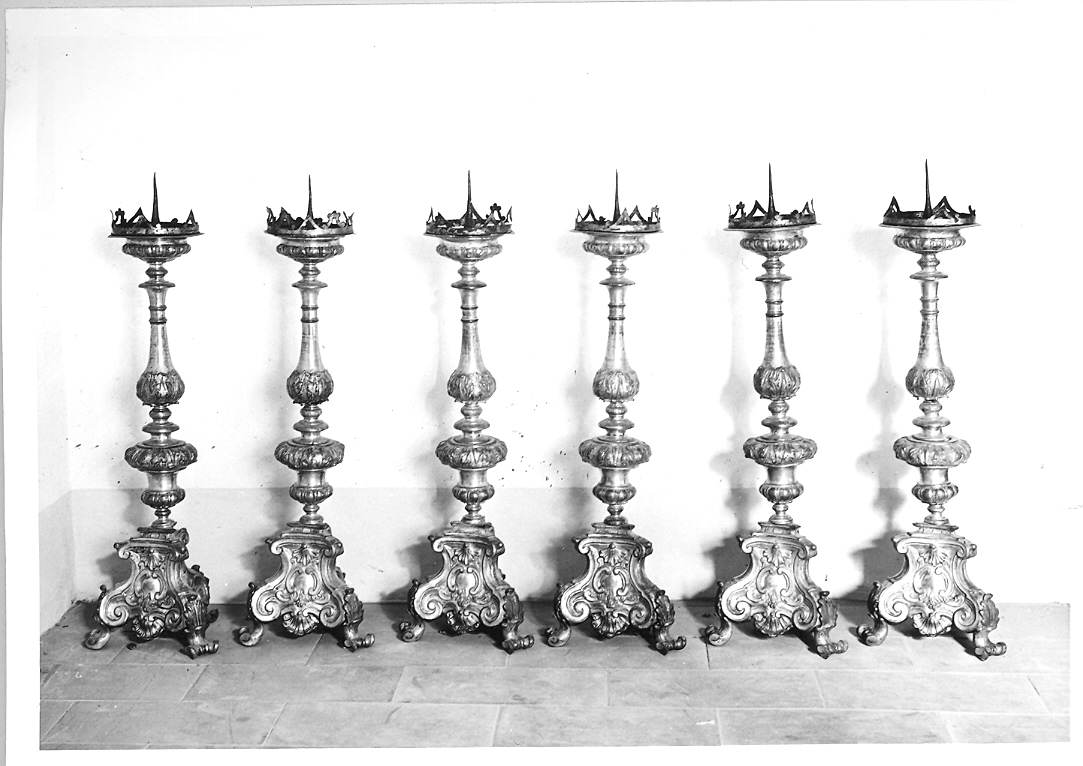 candeliere, serie - bottega marchigiana (sec. XVIII)