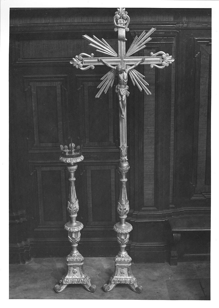 croce d'altare, elemento d'insieme - bottega marchigiana (sec. XVIII)