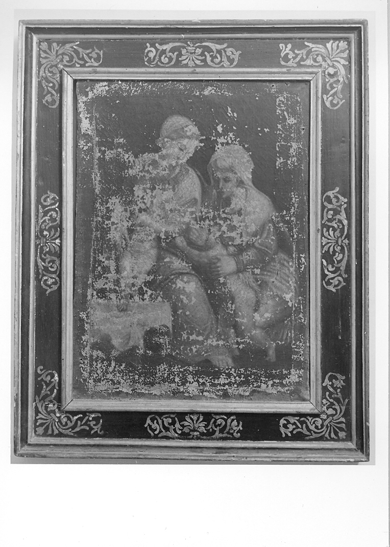 Madonna con Bambino, Sant'Anna e San Giovannino (dipinto) - ambito marchigiano (sec. XVI)