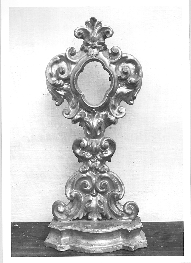 reliquiario - a ostensorio - bottega marchigiana (fine/inizio secc. XVII/ XVIII)