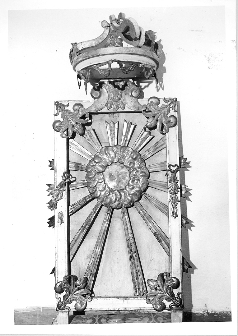 tronetto per esposizione eucaristica - bottega marchigiana (sec. XIX)