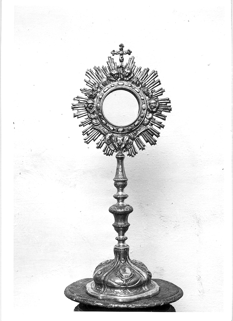 ostensorio - a raggiera - bottega marchigiana (sec. XIX)