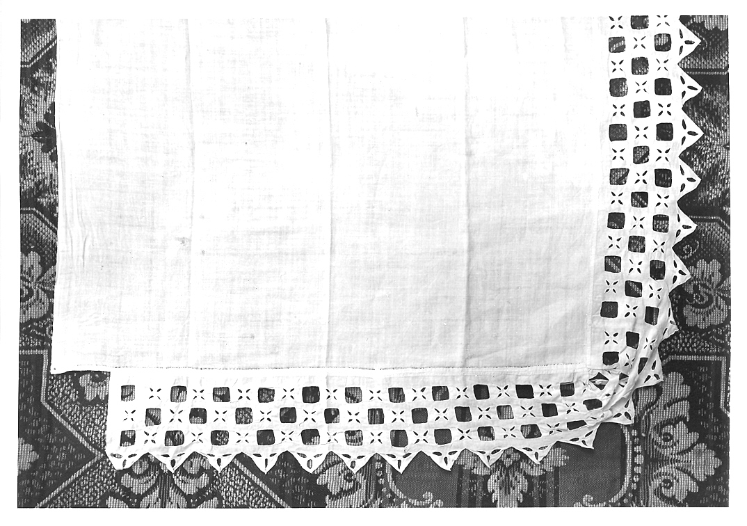 tovaglia d'altare - manifattura italiana (metà sec. XX)