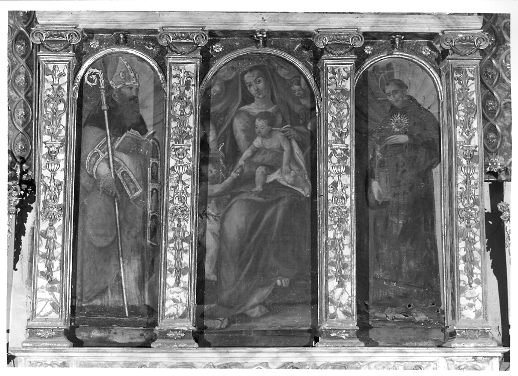 Madonna con Bambino in trono (dipinto) - ambito marchigiano (prima metà sec. XVI)