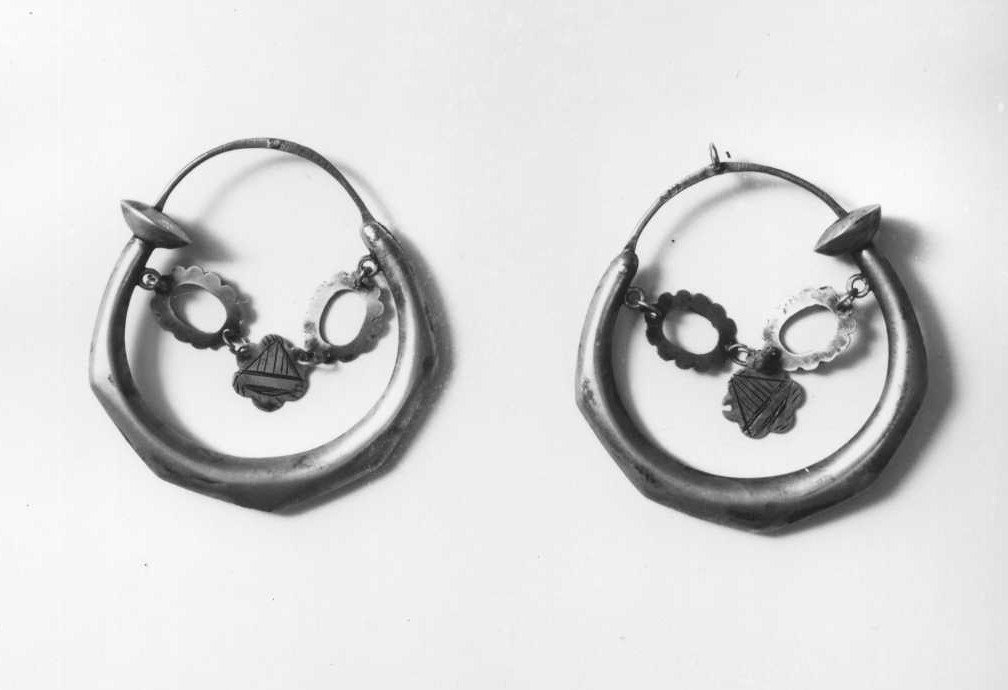 orecchino - a cerchio, coppia - bottega napoletana (sec. XIX)