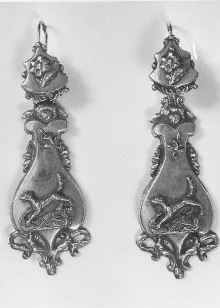 orecchino - a pendente, coppia - bottega bolognese (sec. XIX)