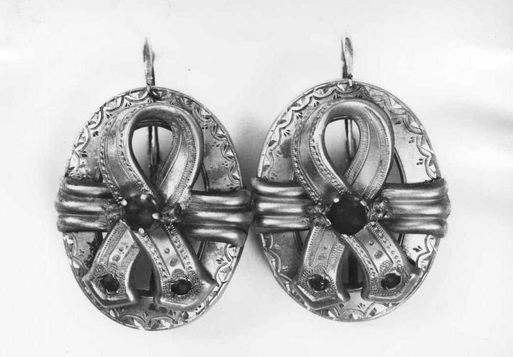orecchino - a pendente, coppia - bottega napoletana (sec. XIX)