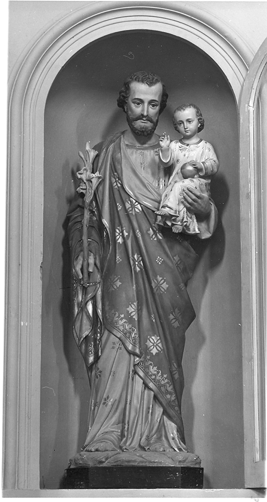 San Giuseppe e Gesù Bambino (scultura) - bottega italiana (sec. XX)