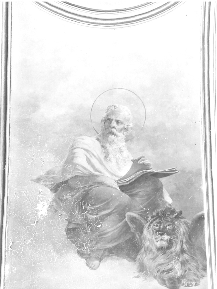 San Marco Evangelista (decorazione pittorica, elemento d'insieme) di Fagioli Igino (primo quarto sec. XX)