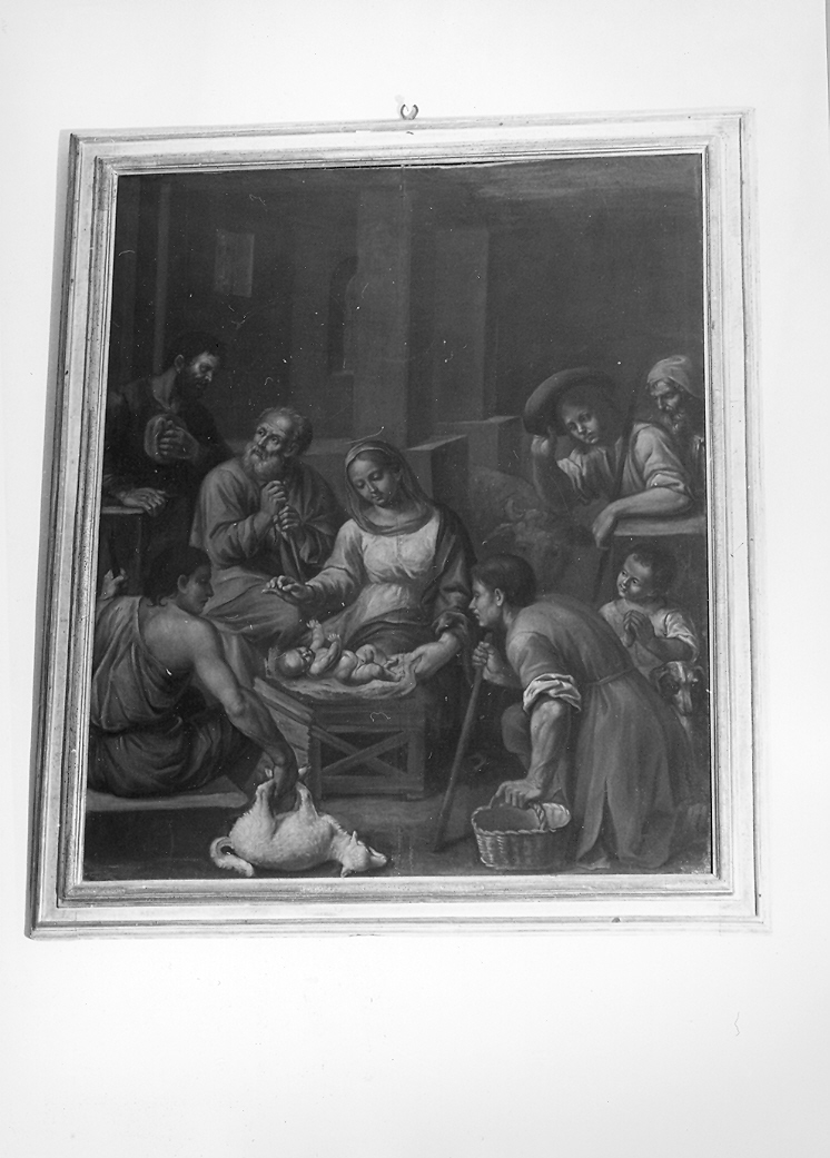 adorazione dei pastori (dipinto, pendant) - ambito marchigiano (sec. XVIII)