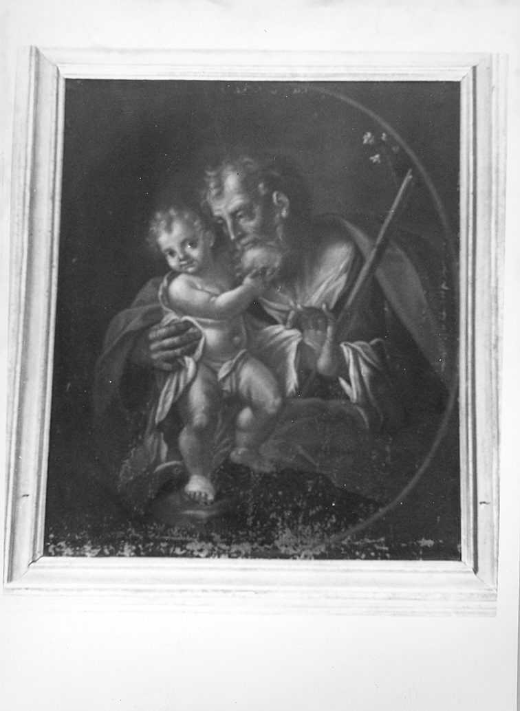 San Giuseppe e Gesù Bambino (dipinto) - ambito marchigiano (fine/inizio secc. XVIII/ XIX)