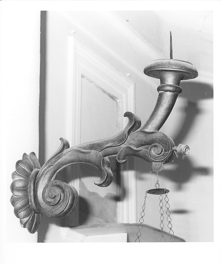 portalampada, coppia - produzione marchigiana (sec. XIX)