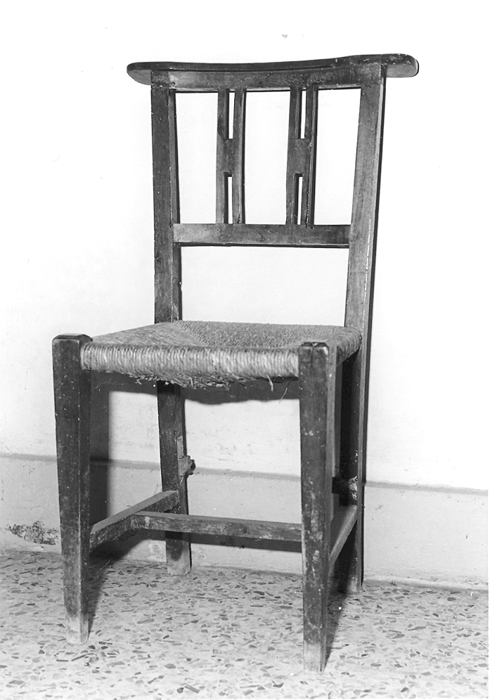 sedia - produzione marchigiana (prima metà sec. XX)