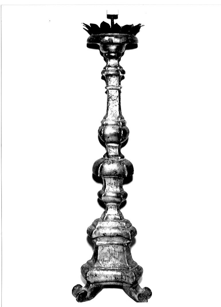 candelabro, serie - bottega marchigiana (prima metà sec. XIX)