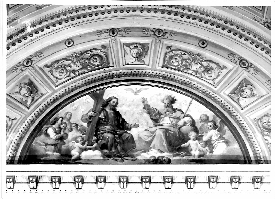 adorazione della Trinità (dipinto) - ambito marchigiano (seconda metà sec. XIX)
