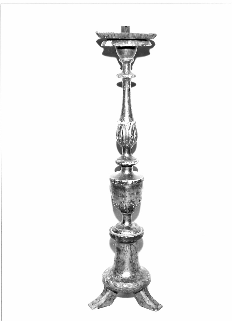 candelabro, serie - bottega marchigiana (ultimo quarto sec. XVIII)