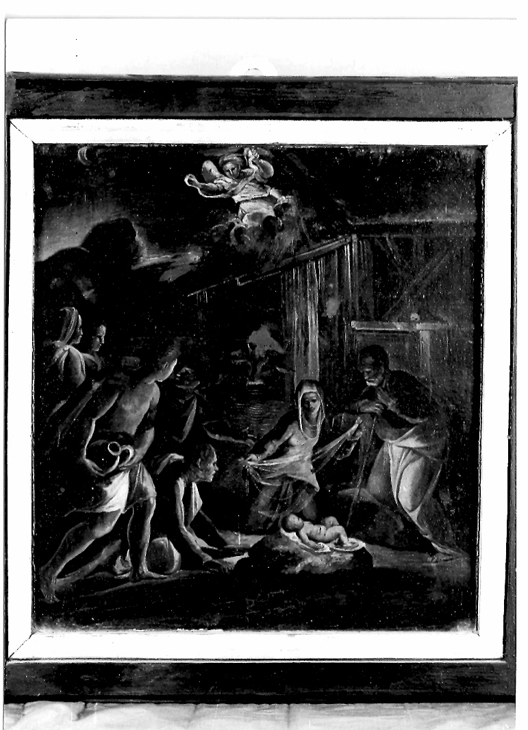 natività di Gesù (dipinto, elemento d'insieme) di Franco Giovanni Battista detto Semolei (sec. XVI)