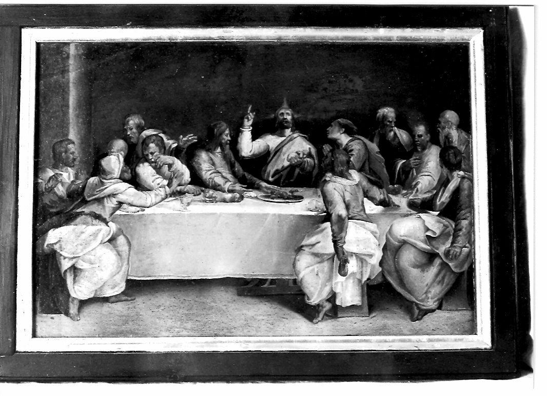 ultima cena (dipinto, elemento d'insieme) di Franco Giovanni Battista detto Semolei (sec. XVI)