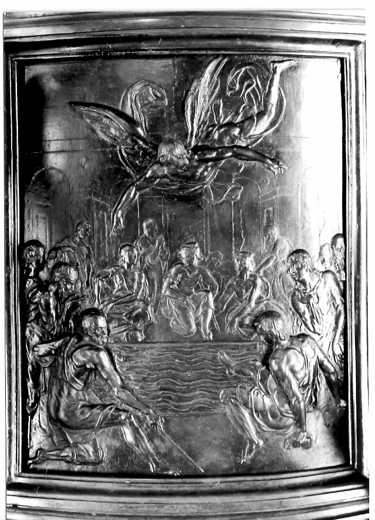 piscina probatica (rilievo, elemento d'insieme) di Jacometti Pietro Paolo (attribuito), Jacometti Tarquinio (sec. XVII)