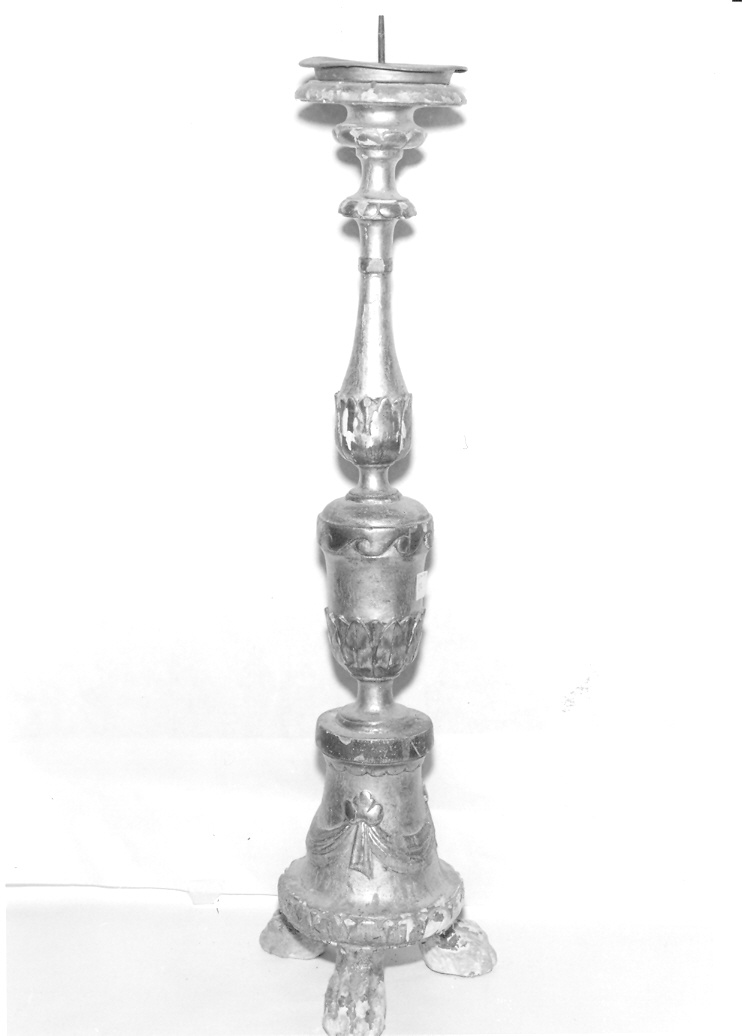 candelabro, serie - bottega marchigiana (seconda metà sec. XIX)