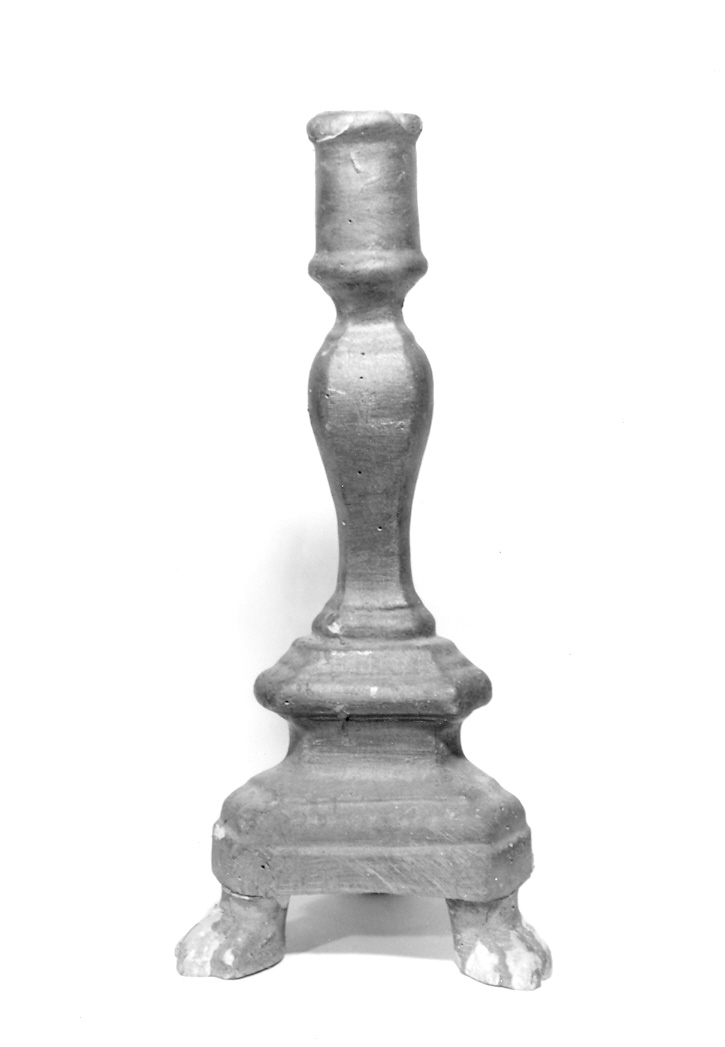 candelabro, serie - bottega marchigiana (seconda metà sec. XIX)