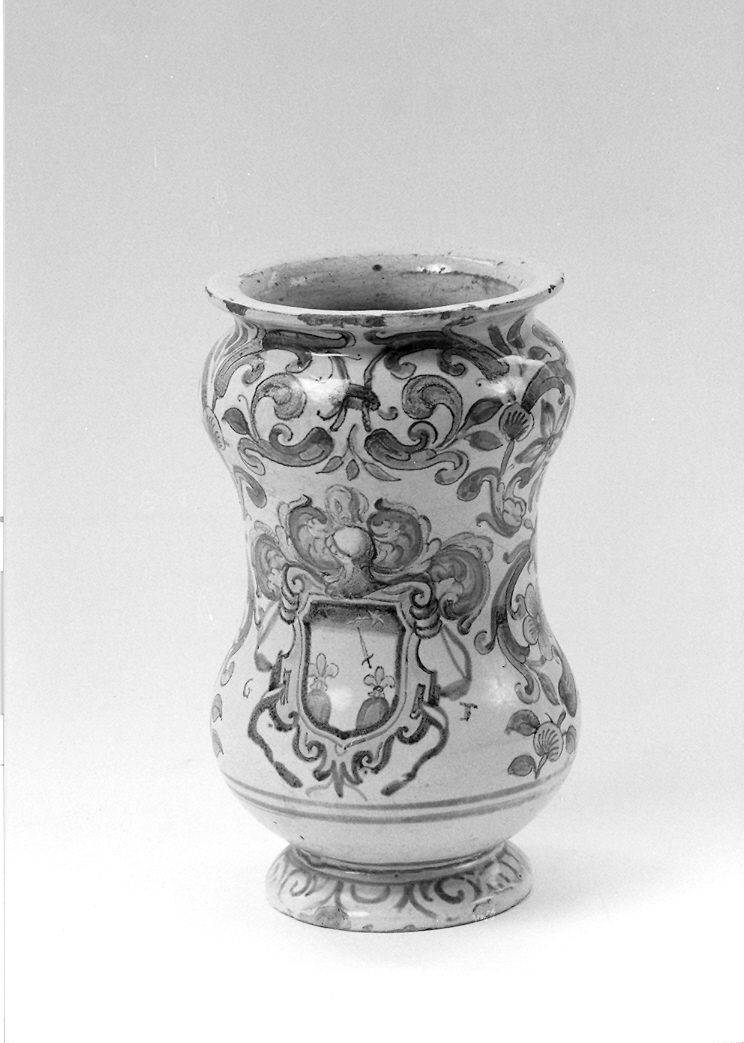 vaso da farmacia - bottega pesarese (fine/inizio secc. XVII/ XVIII)