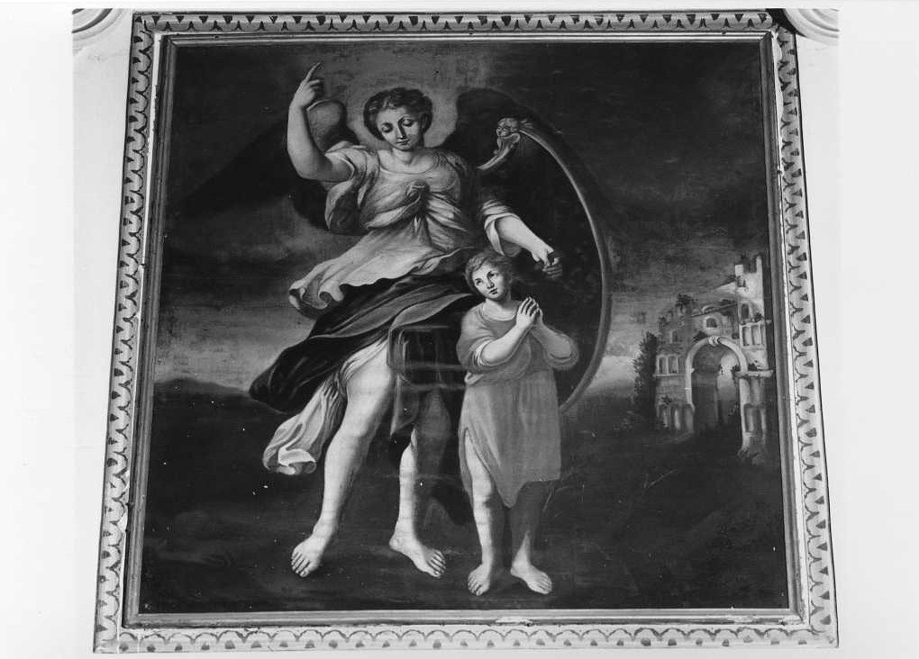 angelo custode (dipinto) - ambito marchigiano (fine/inizio secc. XVIII/ XIX)