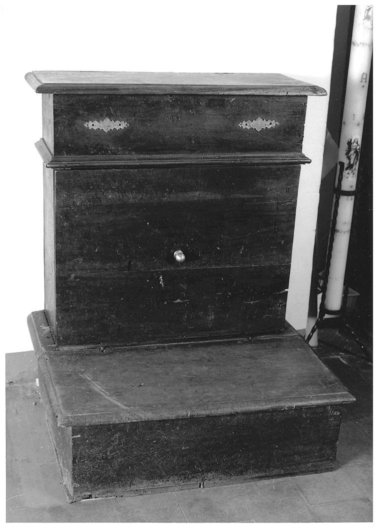 inginocchiatoio - bottega marchigiana (seconda metà sec. XVIII)