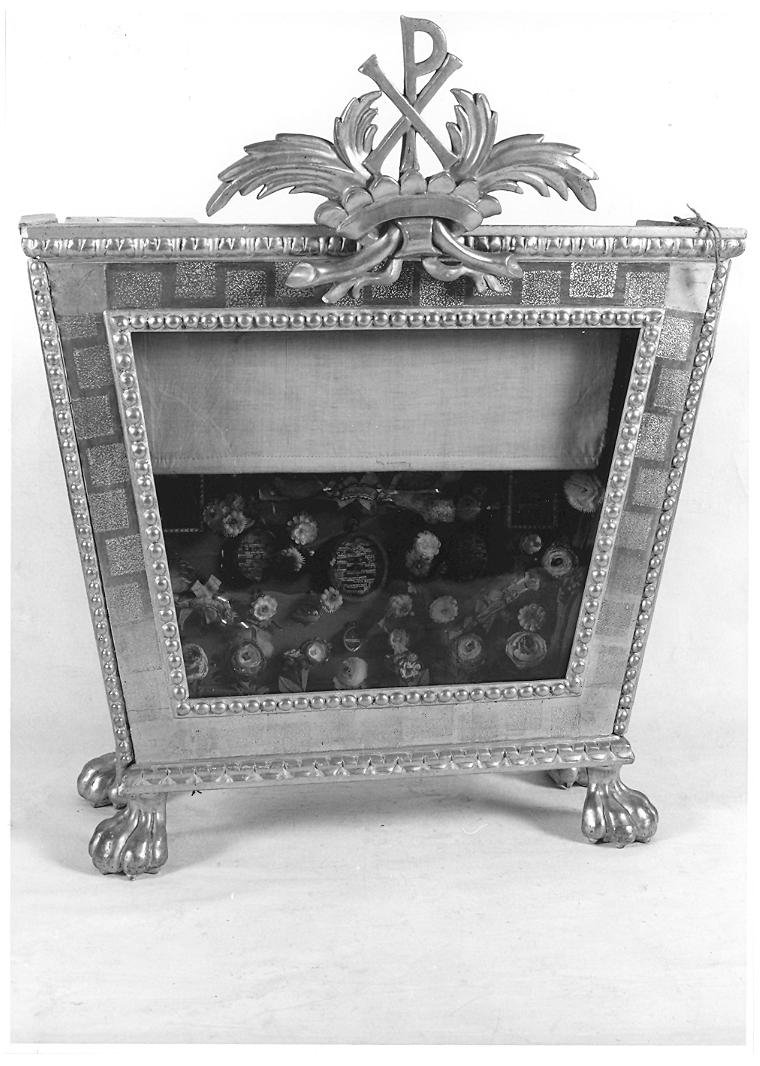 reliquiario - bottega marchigiana (primo quarto sec. XX)