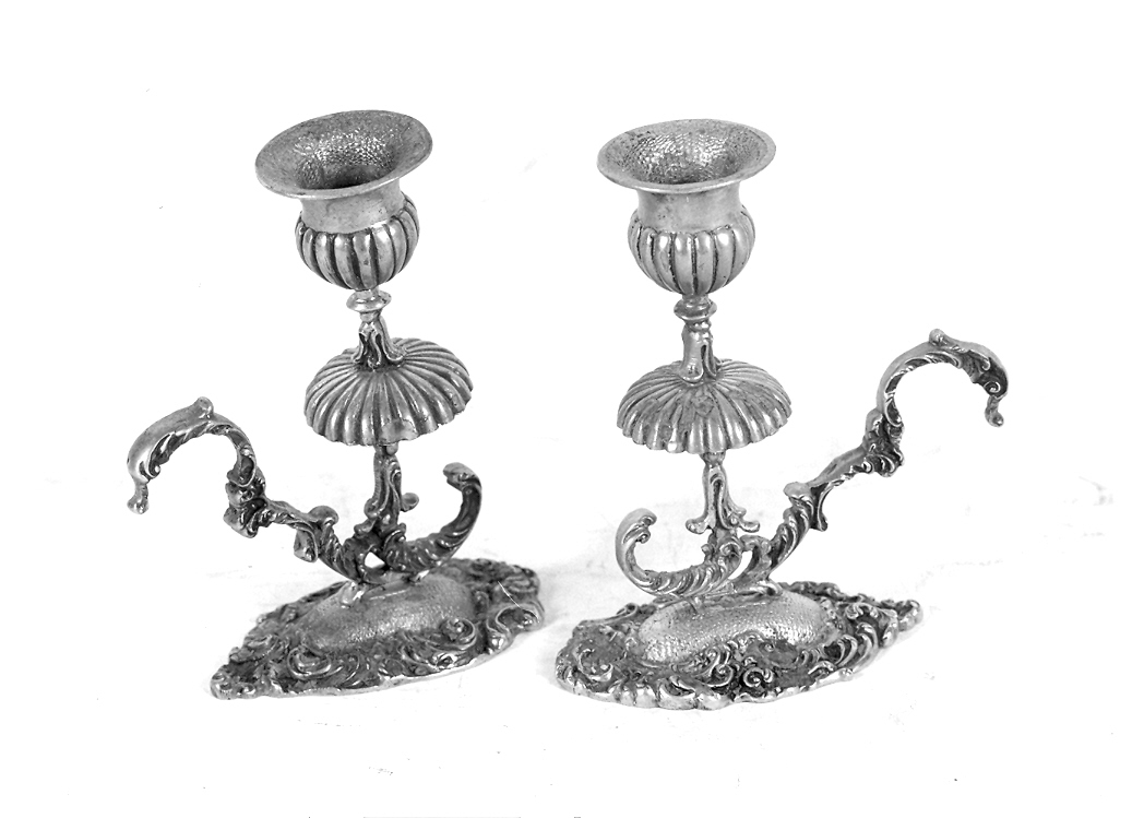 candelabro - bottega marchigiana (seconda metà sec. XVIII)