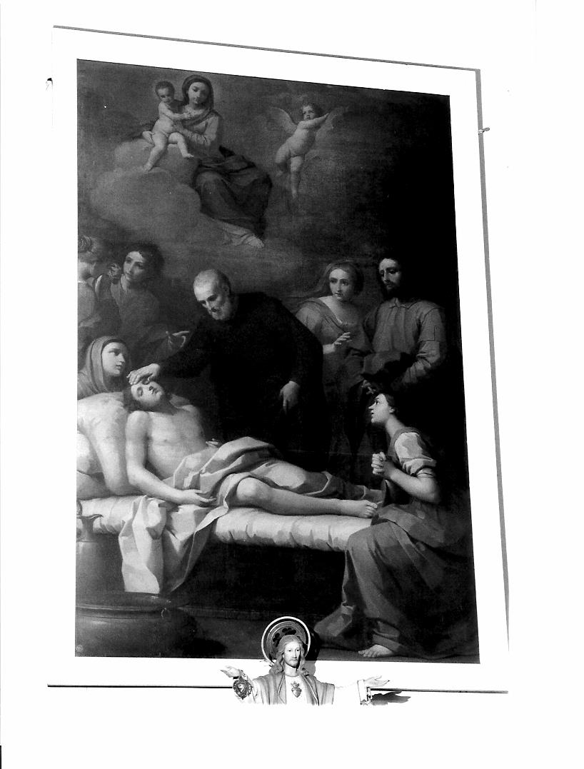 San Filippo Neri resuscita il figlio del principe Massimo (dipinto) di Donnini Girolamo (secondo quarto sec. XVIII)