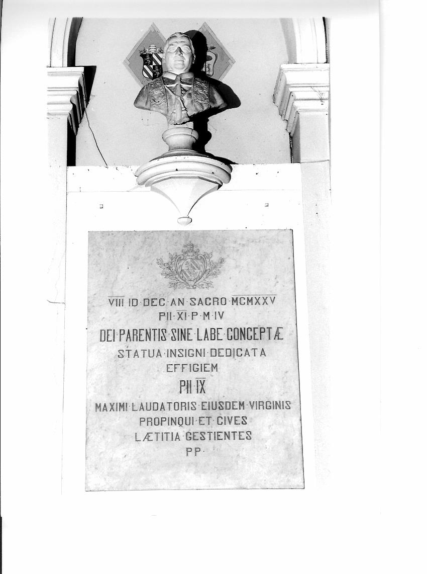 Papa Pio IX (busto) - ambito romano (sec. XX)