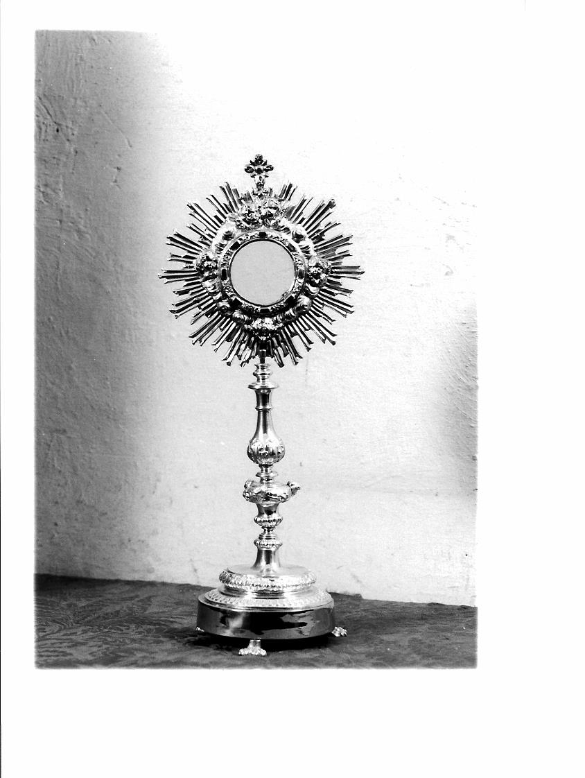 ostensorio - bottega marchigiana (fine/inizio secc. XVII/ XVIII)