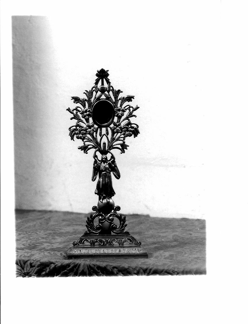reliquiario - a ostensorio - bottega marchigiana (prima metà sec. XX)