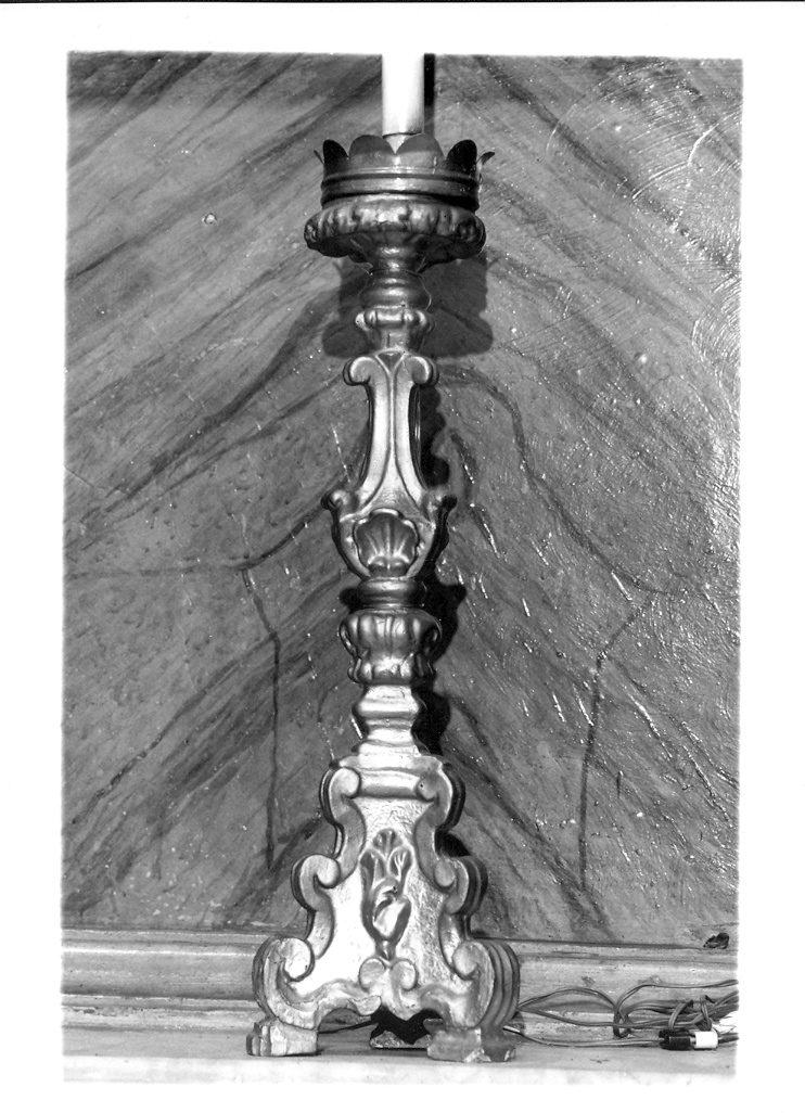 candelabro, serie - ambito marchigiano (fine sec. XVIII)