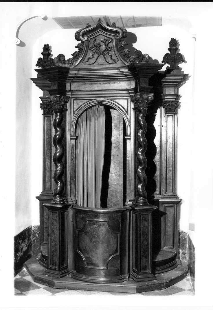 confessionale, serie - bottega marchigiana (metà sec. XVIII)