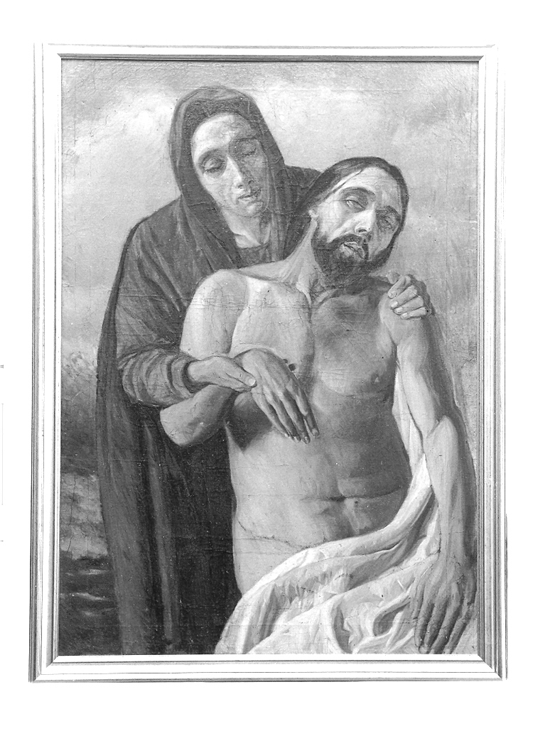 Pietà (dipinto) di Zamboni Umberto (sec. XX)