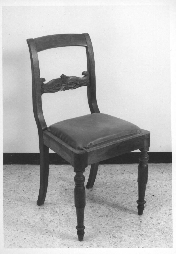 sedia - bottega marchigiana (ultimo quarto sec. XIX)