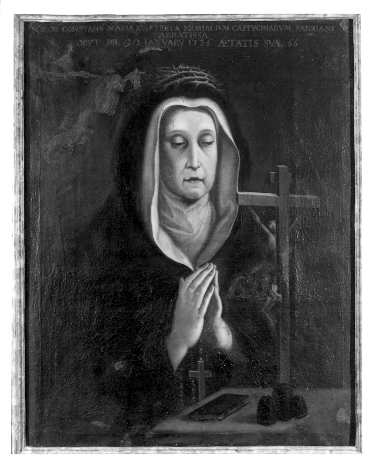 Ritratto di Suor Costanza Maria Castreca (dipinto) - ambito marchigiano (secondo quarto sec. XVIII)