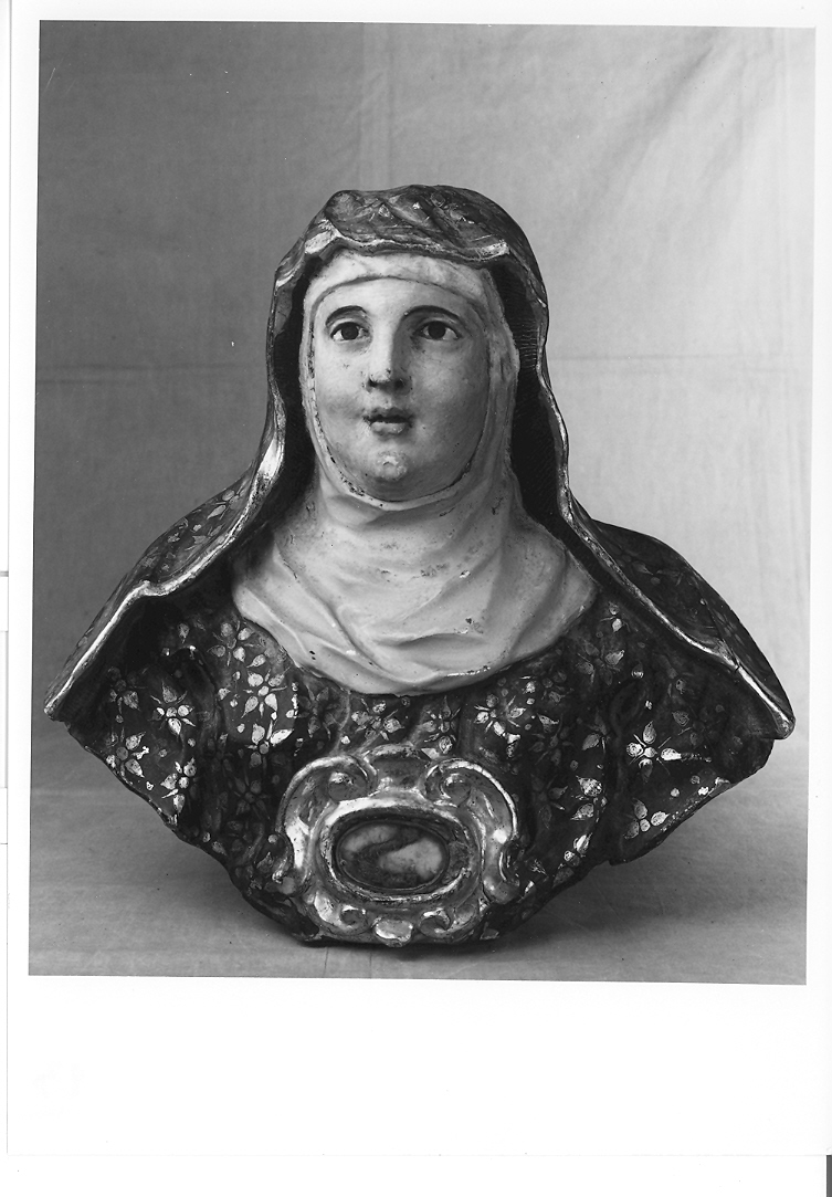 Santa Chiara (reliquiario - a busto) - manifattura marchigiana (sec. XVIII)