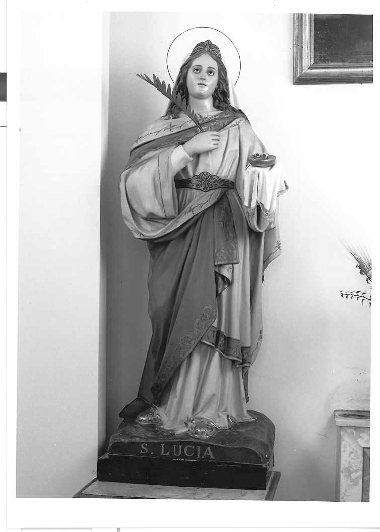 Santa Lucia (statua) - manifattura marchigiana (fine/inizio secc. XIX/ XX)