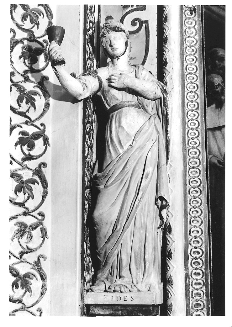 allegorie della Fede e della Misericordia (statua, ciclo) - ambito marchigiano (primo quarto sec. XVII)
