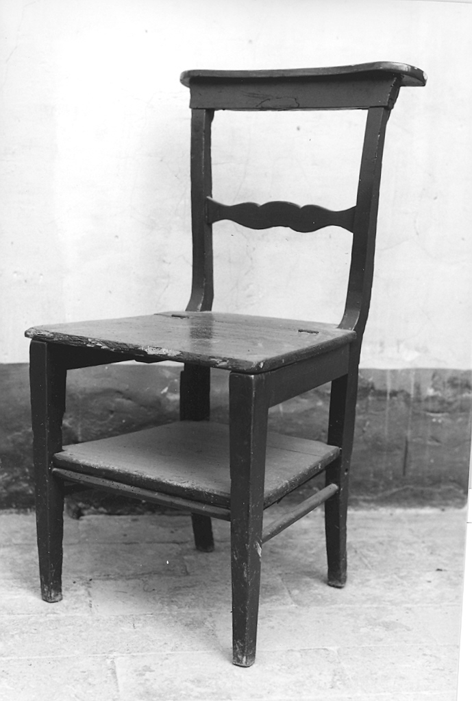 sedia-inginocchiatoio - bottega marchigiana (fine/inizio secc. XIX/ XX)