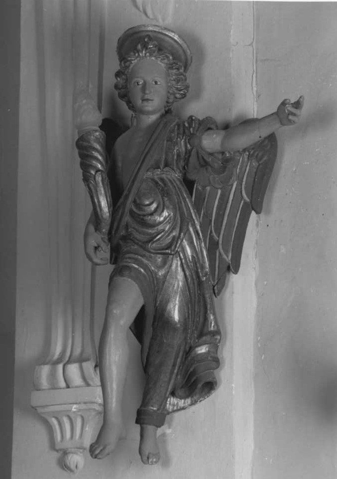 angelo (candelabro - a statua) - manifattura marchigiana (sec. XVIII)