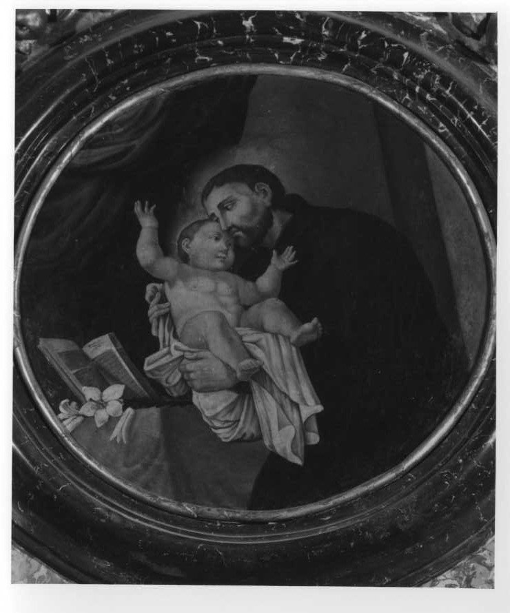Sant'Antonio da Padova e Gesù Bambino (dipinto) - ambito marchigiano (primo quarto sec. XIX)