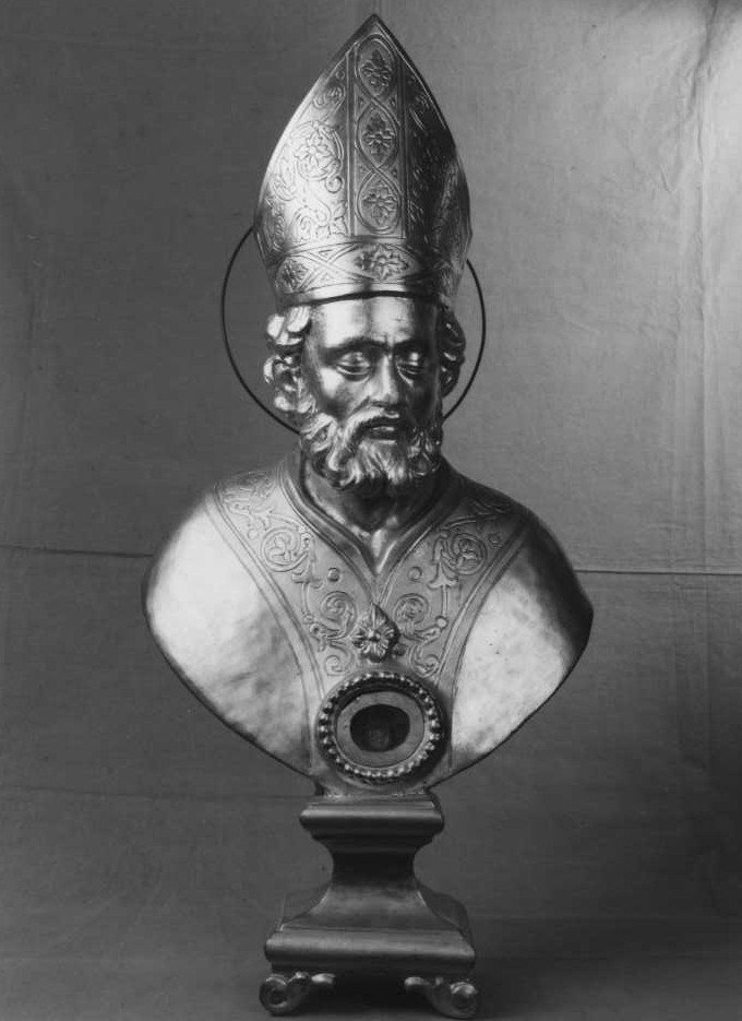 San Biagio (reliquiario - a busto) - manifattura marchigiana (sec. XIX)