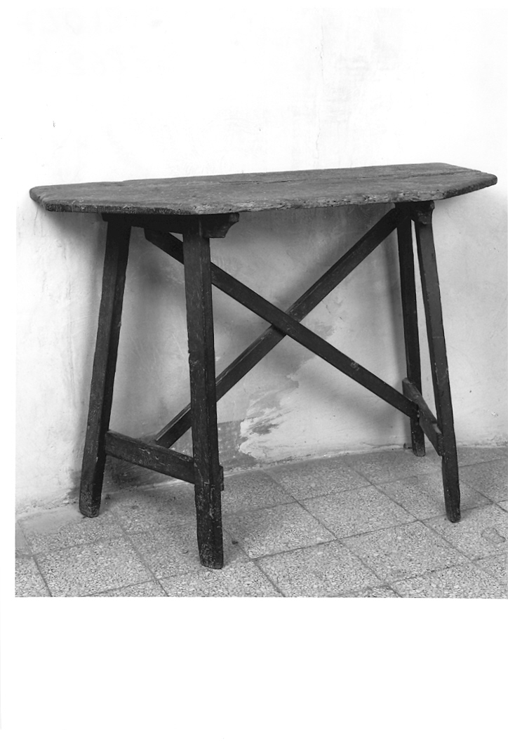 tavolino - manifattura marchigiana (fine/inizio secc. XVIII/ XIX)