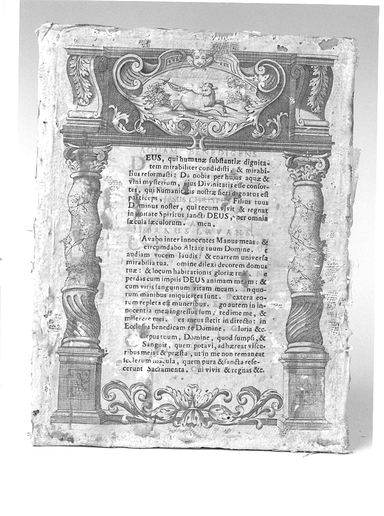 cartagloria - manifattura marchigiana (sec. XVIII)